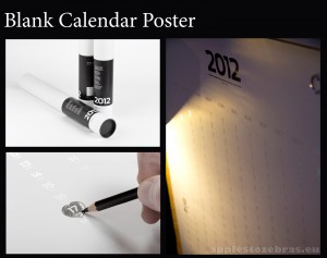 Διαγωνισμος με δωρο 3 Blank Calendar Poster από το eshop Apples to Zebras