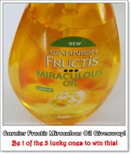 Garnier Fructis Miraculous Oil Giveaway παό τη Garnier και το www.loveatfirstiteblog.com