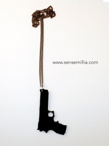 Sensemillia gun necklace