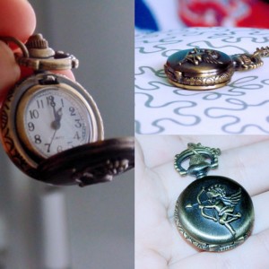 Vintage μενταγιόν-ρολόι του διαγωνισμού