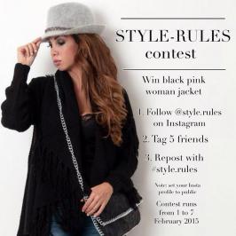Διαγωνισμός με δώρο ένα Black Pink woman jacket