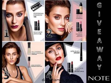 Διαγωνισμός Note Cosmetics με δώρο τα προϊόντα που επιθυμείτε