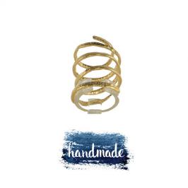 Διαγωνισμός με δώρο 1 Χειροποίητο δαχτυλίδι από ορείχαλκο επιχρυσωμένο με 24άρι βενέτικο σε σχέδιο ελατηρίου (Αυξομειούμενο)
