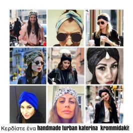 Διαγωνισμός με δώρο ένα handmade turban by Katerina Krommidaki