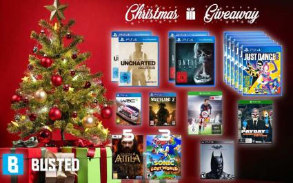 Διαγωνισμός για χριστουγεννιάτικο Busted Giveaway | 23 Παιχνίδια για PS4, Xbox One, PS3 και PC
