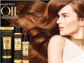 Διαγωνισμός με δώρο 3 σετ προϊόντων περιποίησης μαλλιών MATRIX 1: MATRIX MICRO-OIL SHAMPOO 2: MATRIX OIL CONDITIONER 3: MATRIX INDIAN OIL
