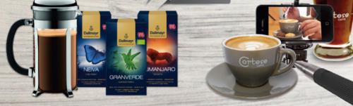 Διαγωνισμός με δώρο συλλεκτικά φλιτζάνια cappuccino ή/και ποτήρια Espresso Cortese Caffe 3 πρέσες γαλλικού καφέ Bodum (μία ο καθένας) μαζί με μια συσκευασία Premium καφέ φίλτρου Dallmayr Rarities.