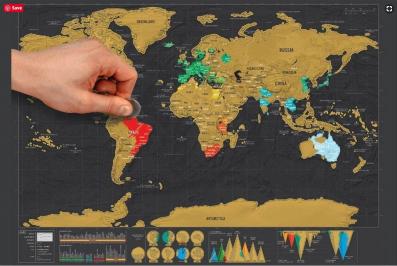 Διαγωνισμός με δώρο παγκόσμιος Χάρτης – Scratch Map