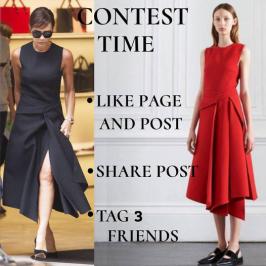 Διαγωνισμός για a luxury dress by the Victoria Beckham collection in the colour of your choice (black or red)!